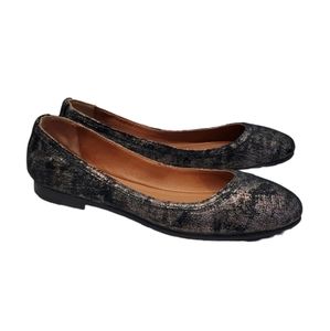 Frye Black and Silver Flats